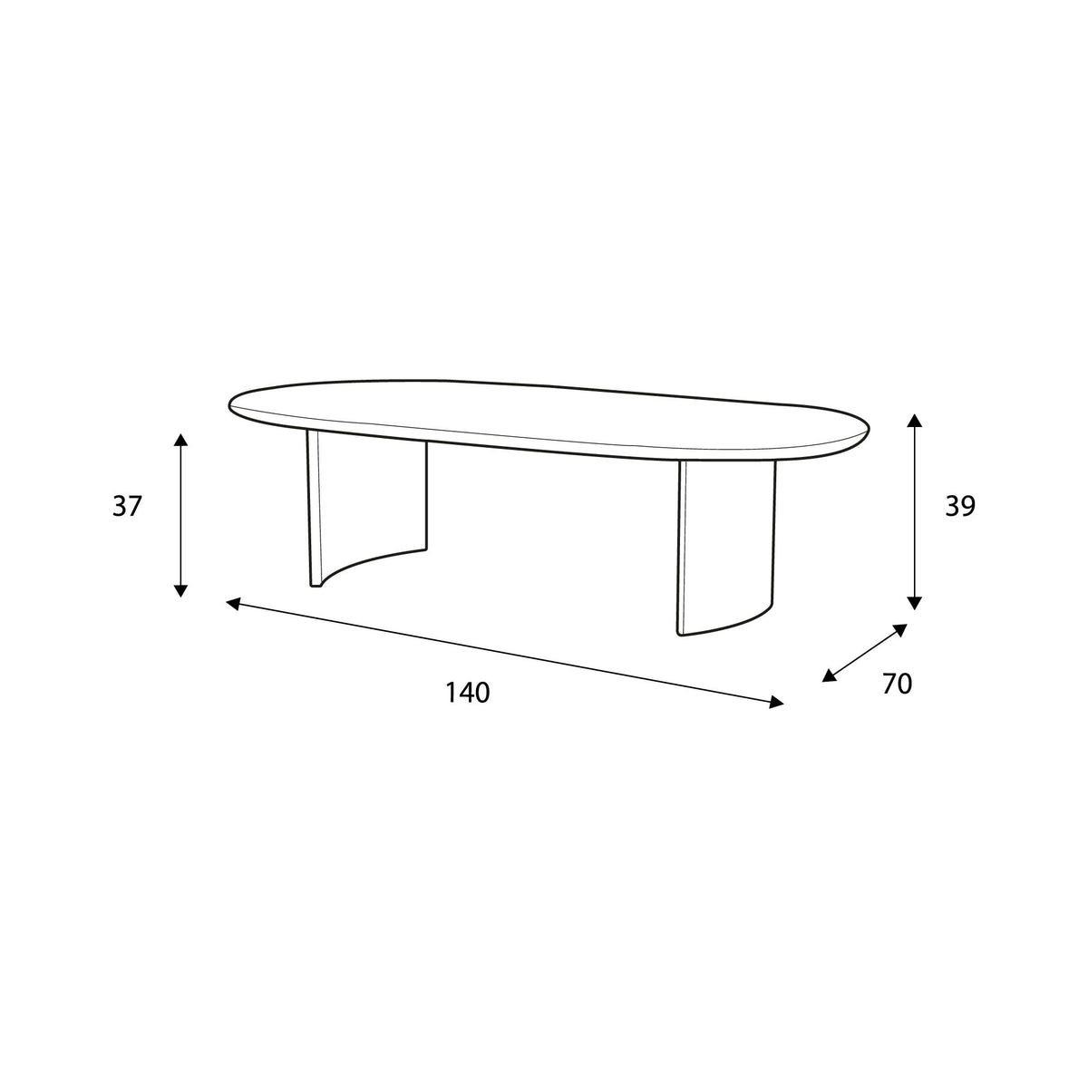 Table basse Essence en bois | LIGNART