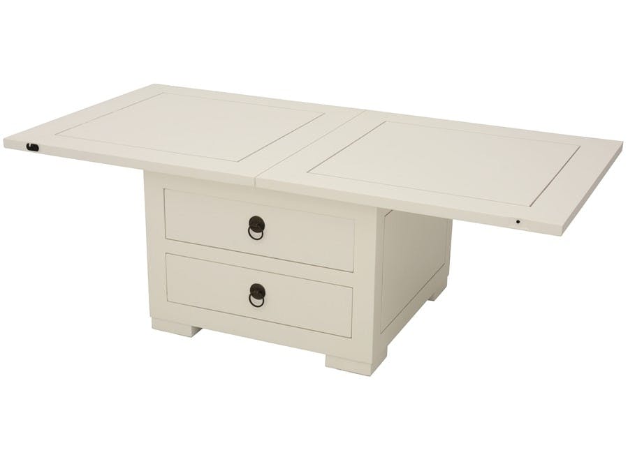 Table basse extensible hévéa 60/120cm MAORI