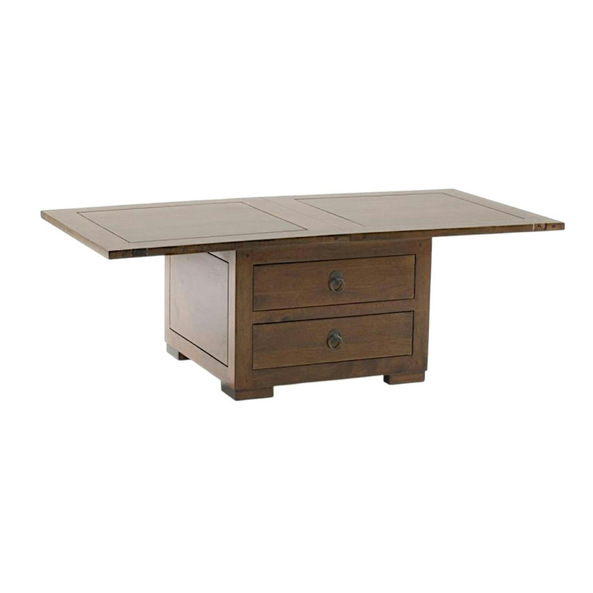 Table basse extensible hévéa 60/120cm MAORI