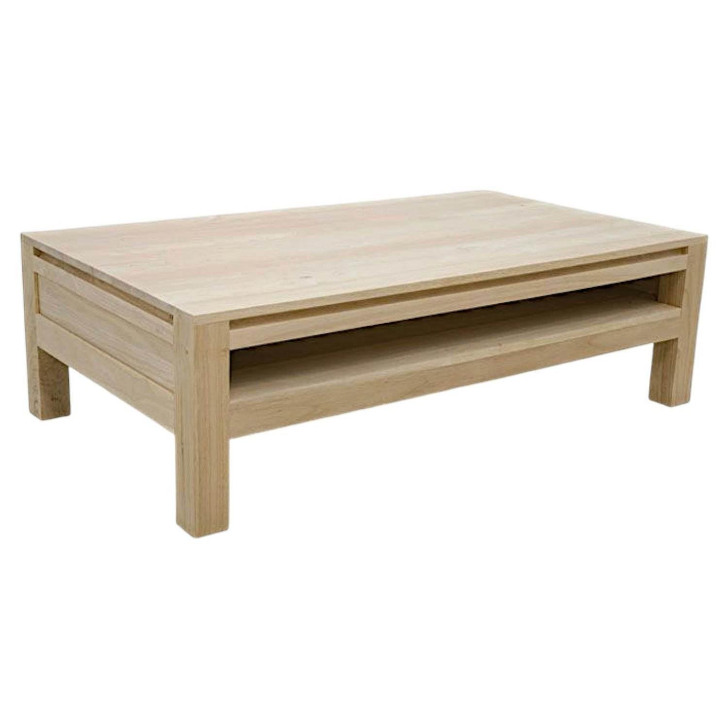 Table basse hévéa 115X65cm OLGA