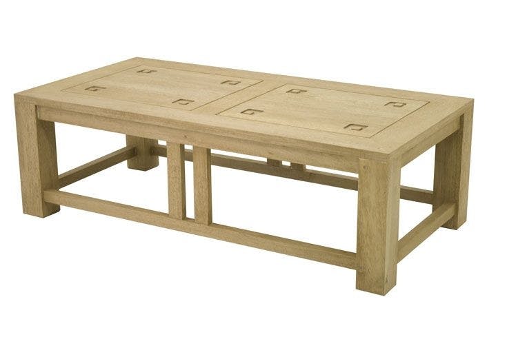 Table basse hévéa 120x60cm TESSA
