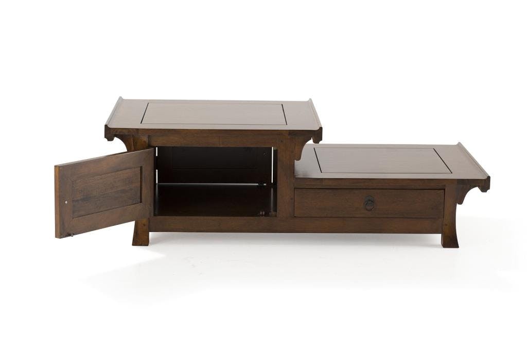 Table basse hévéa 125xH41cm MAORI