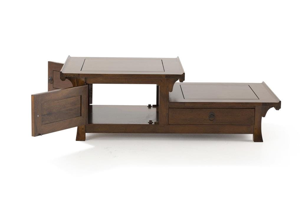 Table basse hévéa 125xH41cm MAORI