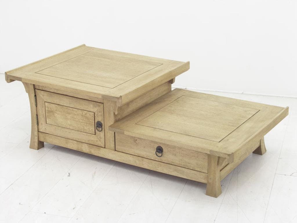 Table basse hévéa 125xH41cm MAORI