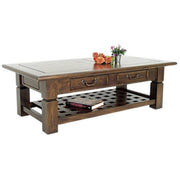 Table basse en bois massif - Style colonial