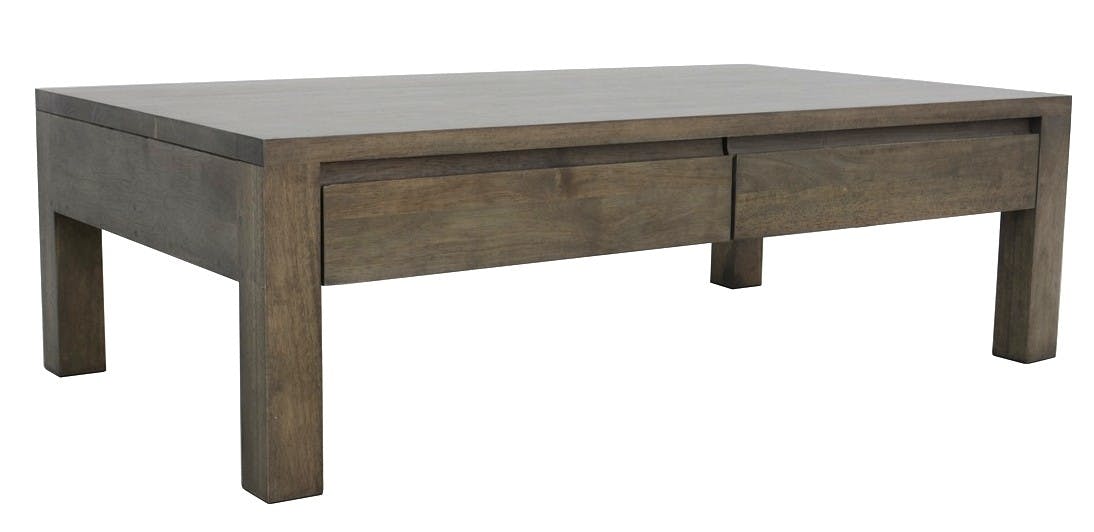 Table basse hévéa 4 tiroirs 115X65cm OLGA