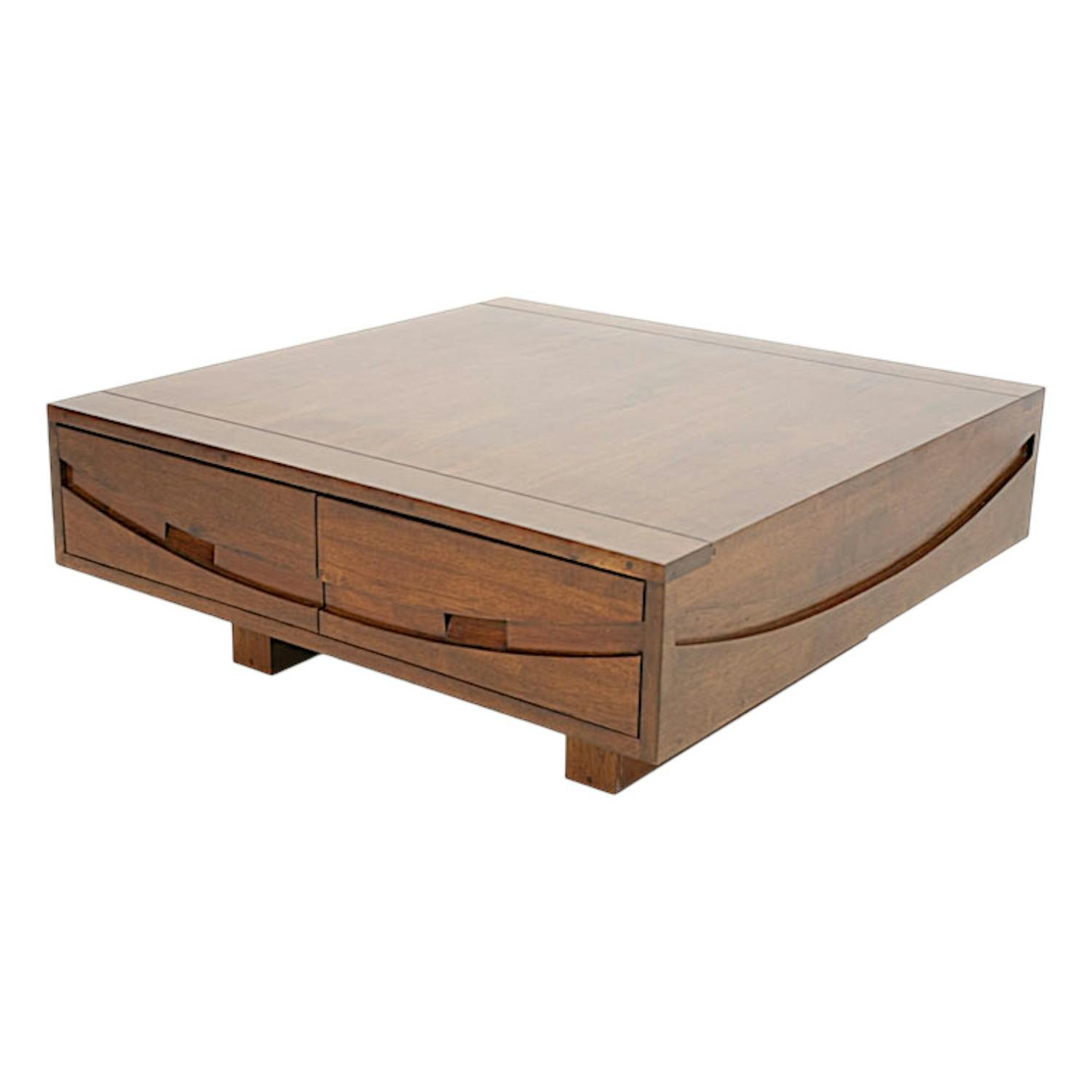 Table basse en bois massif - Style élégant