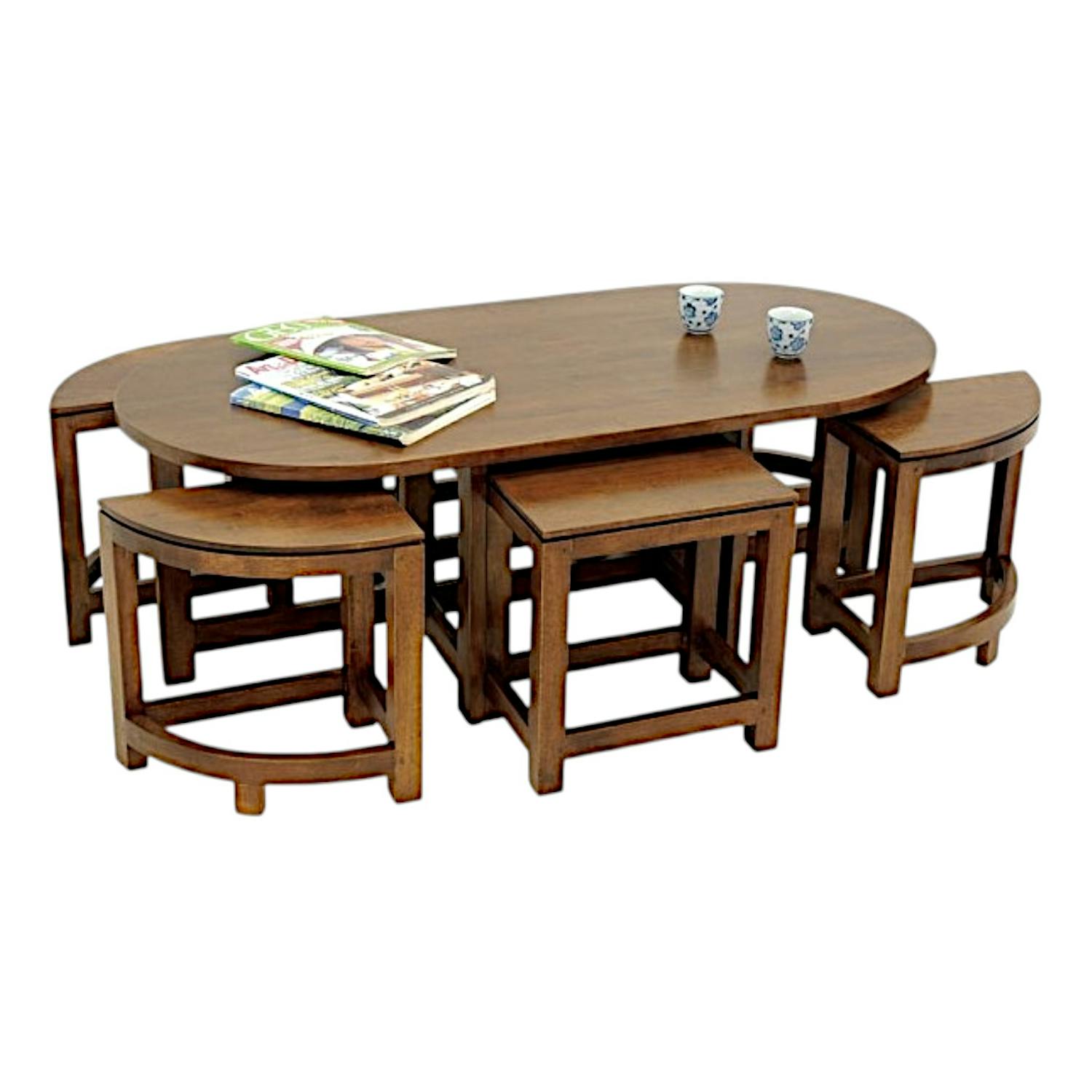 Table basse en bois massif - Style contemporain