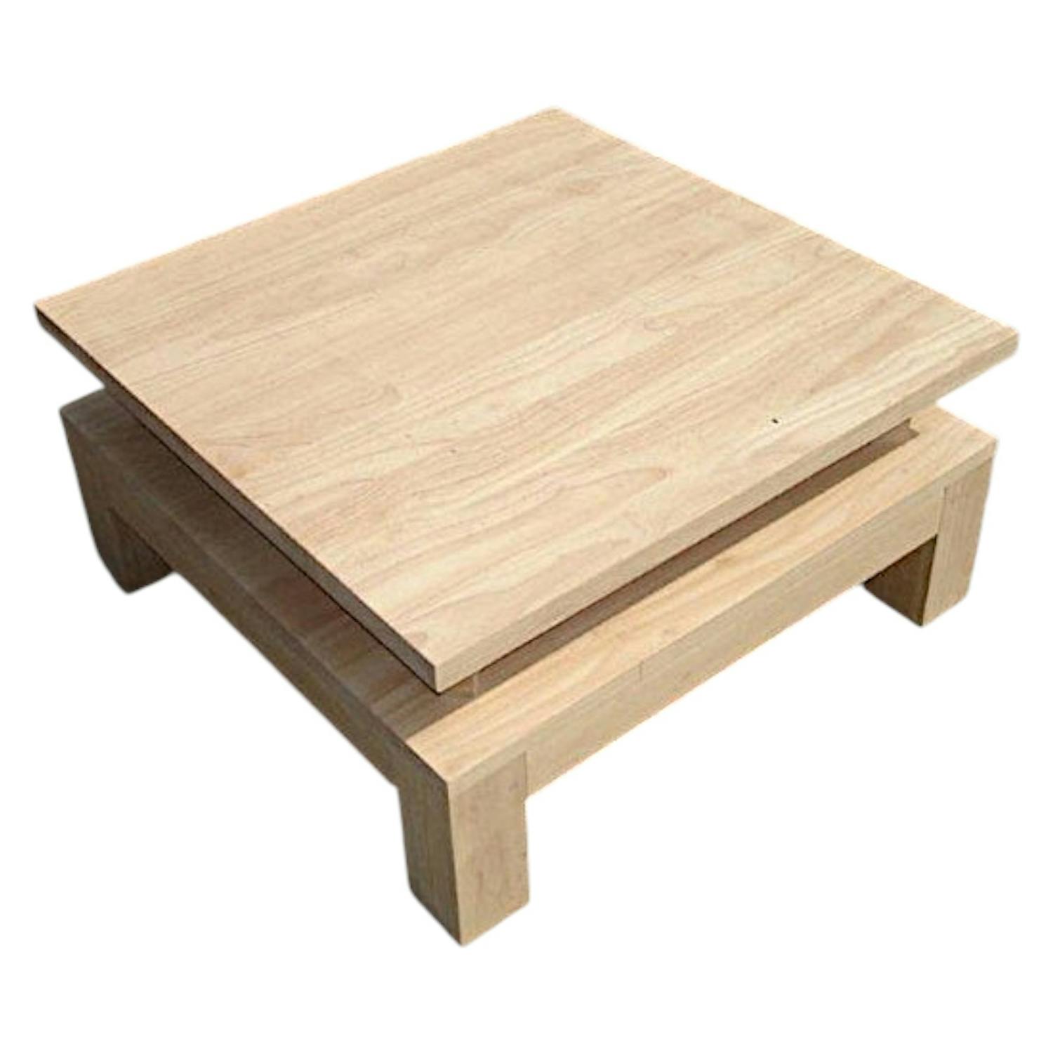 Table basse hévéa 70cm HELENA