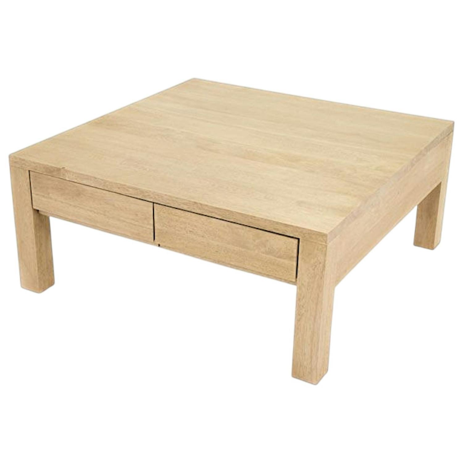 Table basse hévéa 80X80cm OLGA