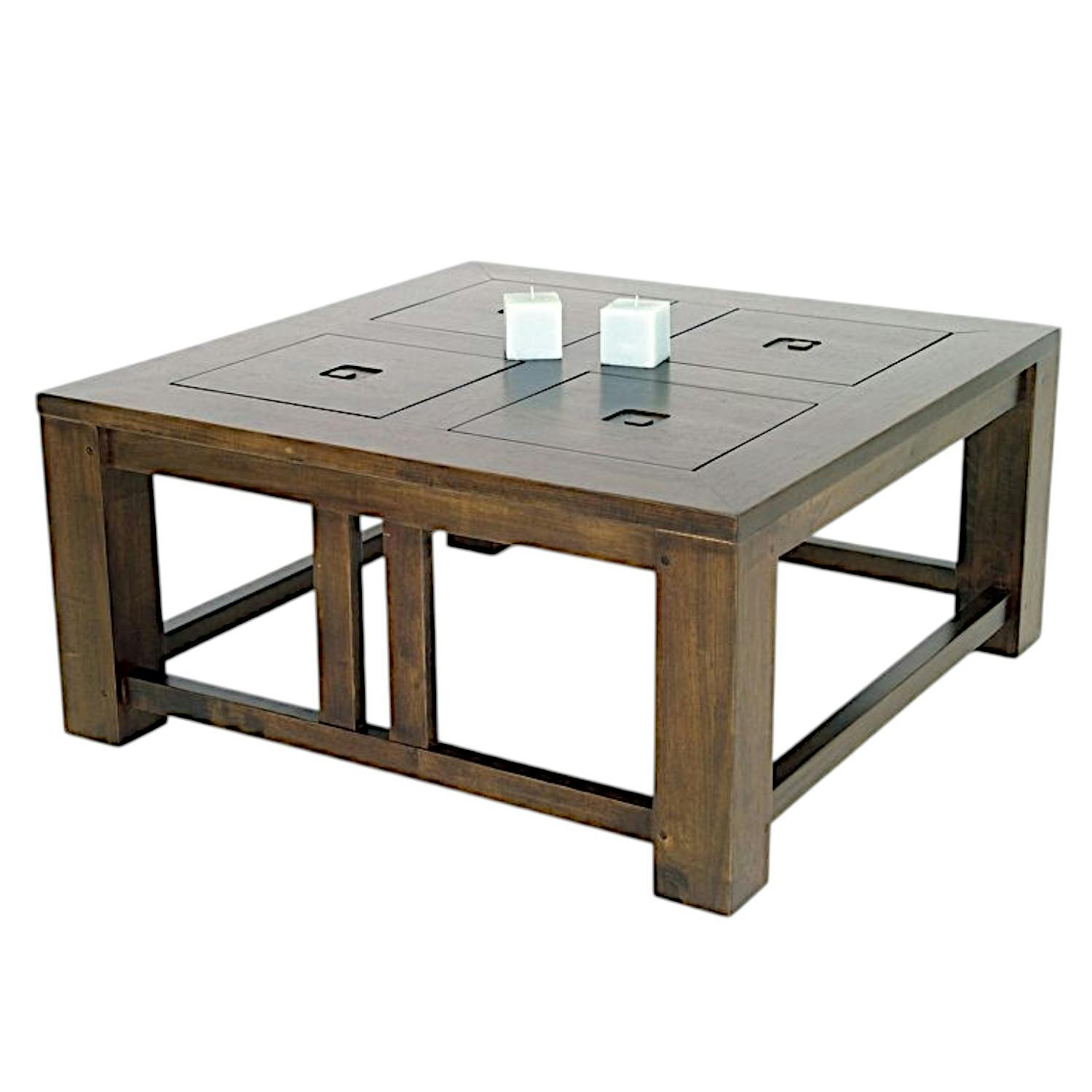 Table basse en bois massif - Style moderne