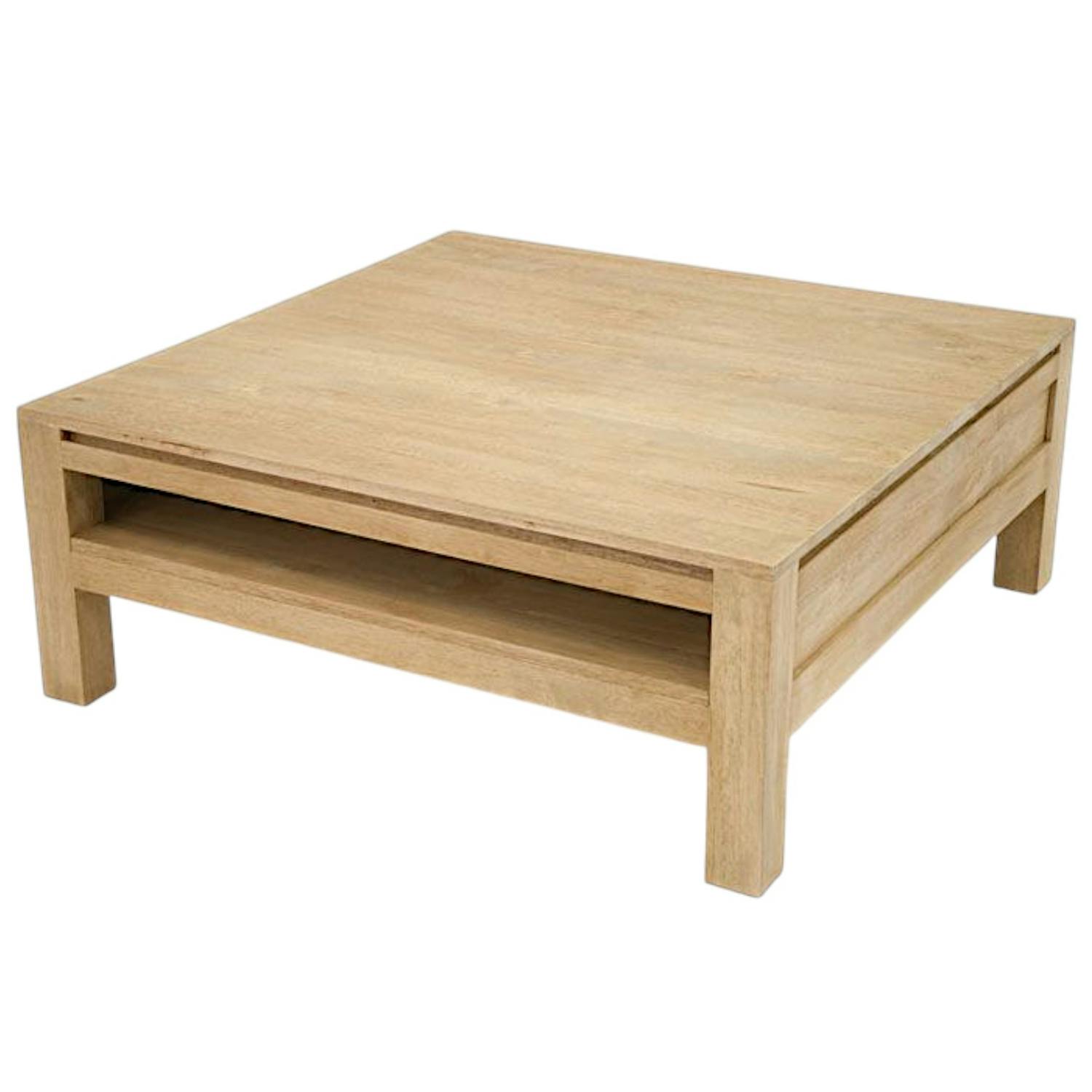 Table basse hévéa 90X90cm OLGA