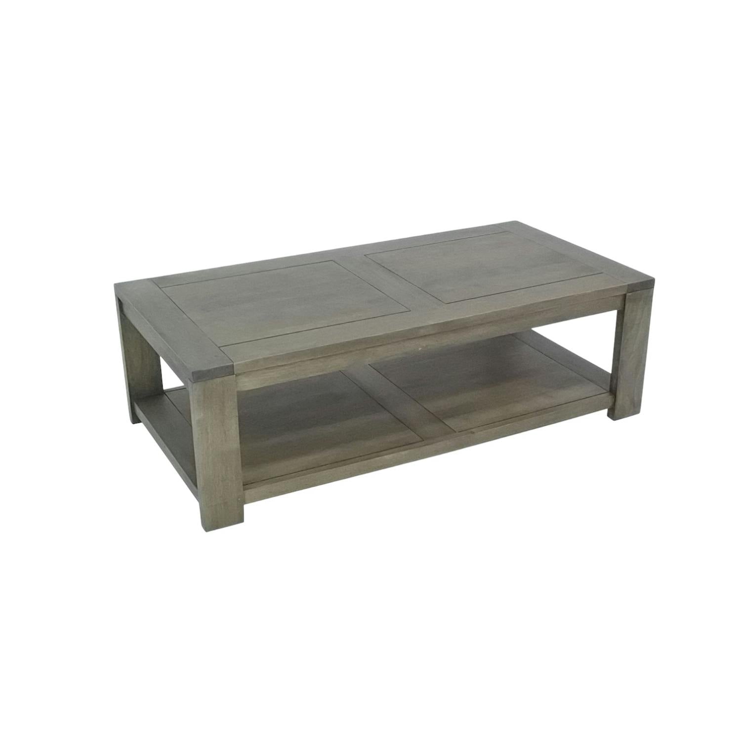 Table basse en bois massif - Style nordique contemporain