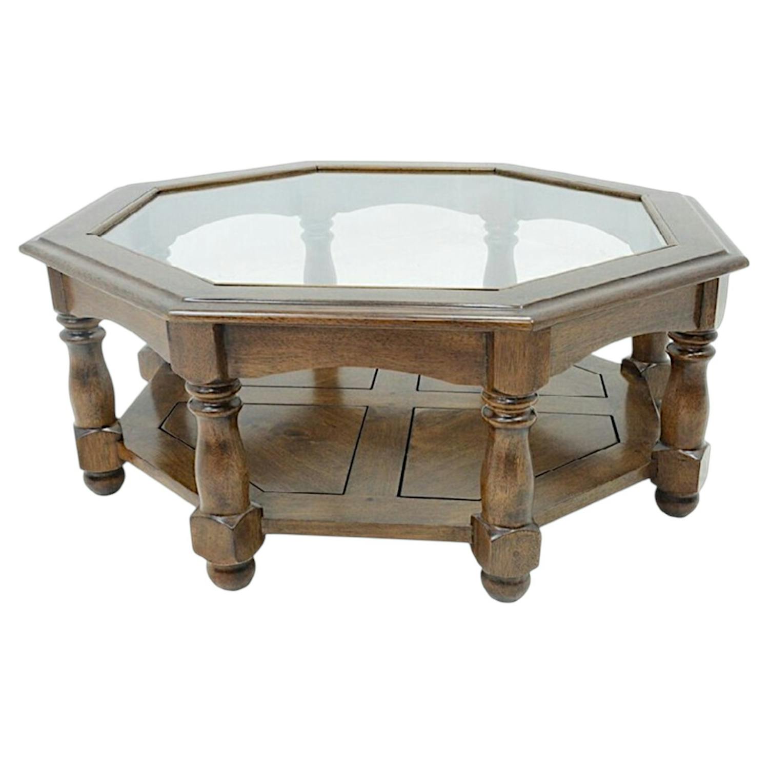 Table basse en bois massif - Style traditionnel