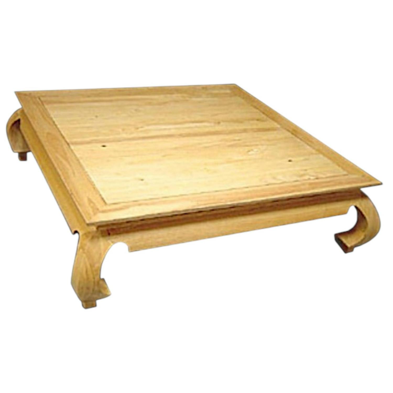 Table basse Opium hévéa 120x120x35cm MAORI