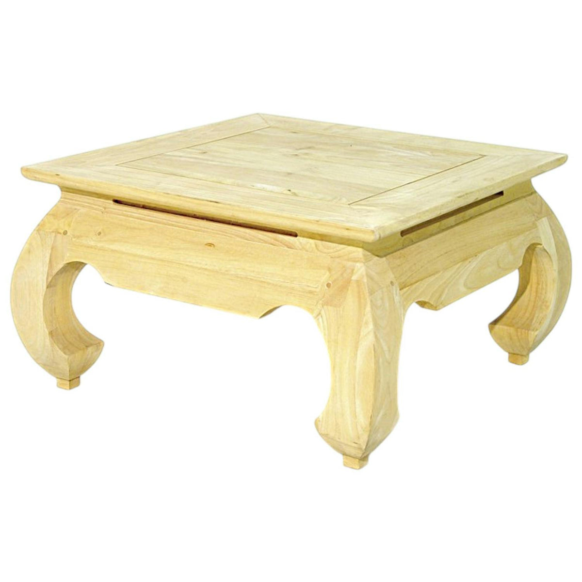 Table basse opium hévéa 66x66cm MAORI