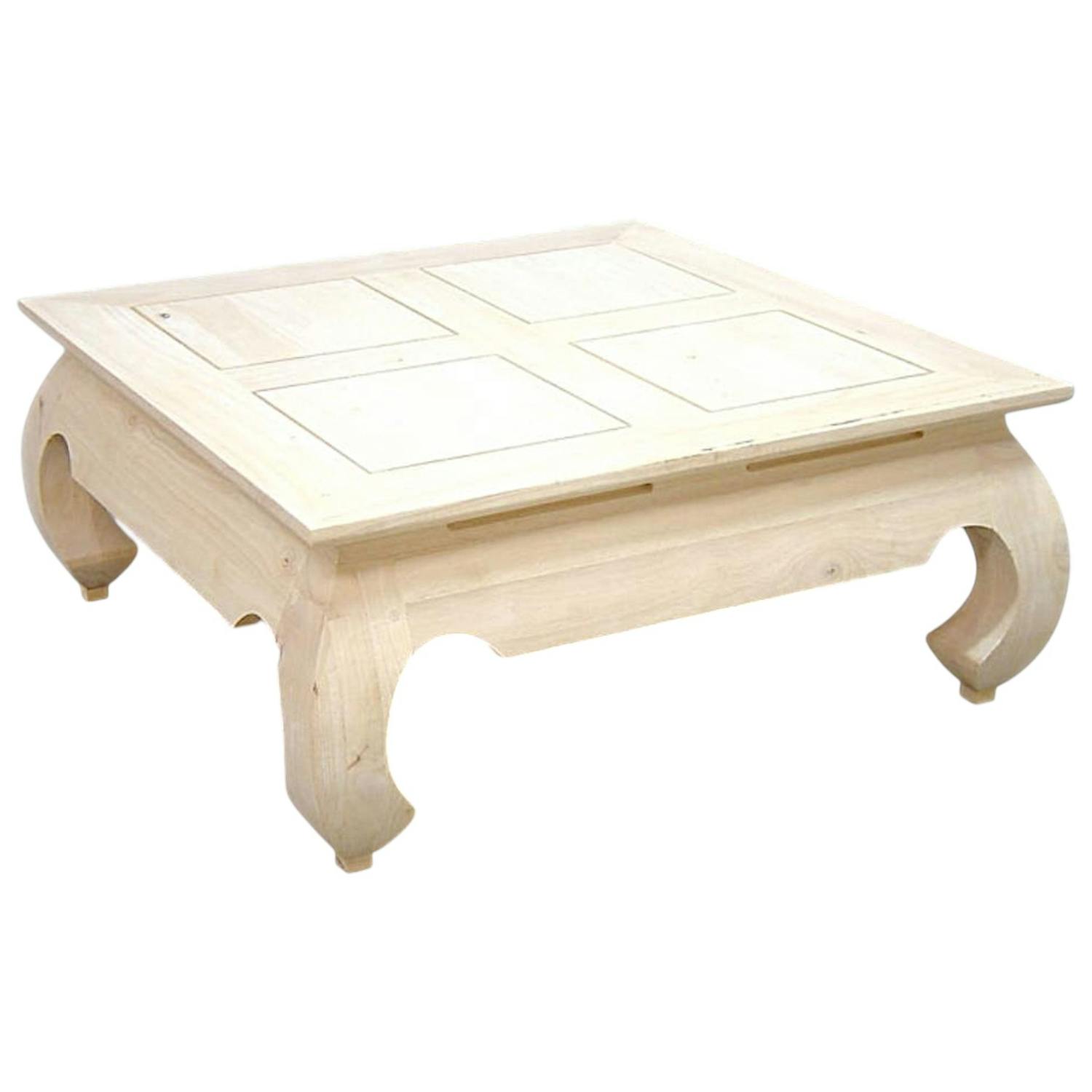 Table basse Opium hévéa 83x83cm MAORI