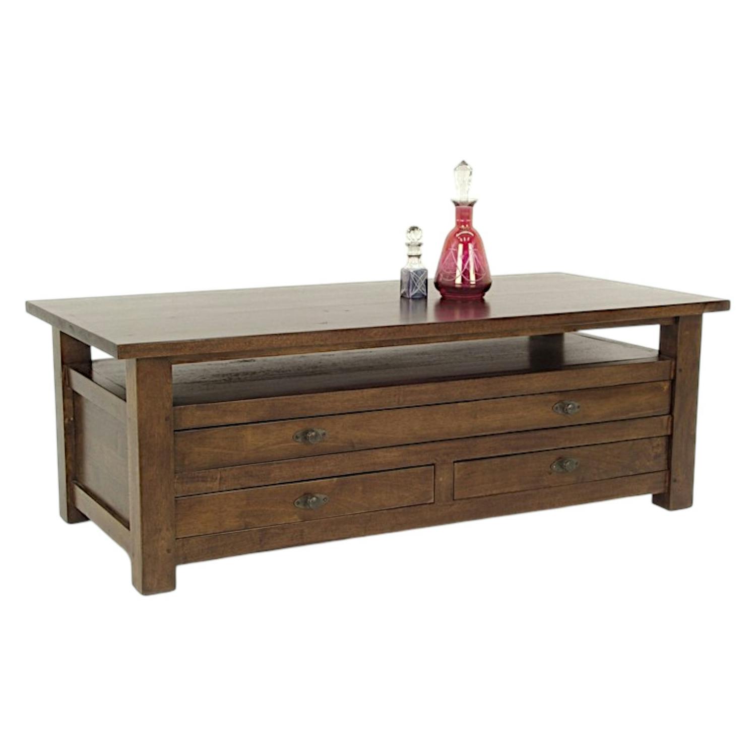 Table basse en bois massif - Style traditionnel