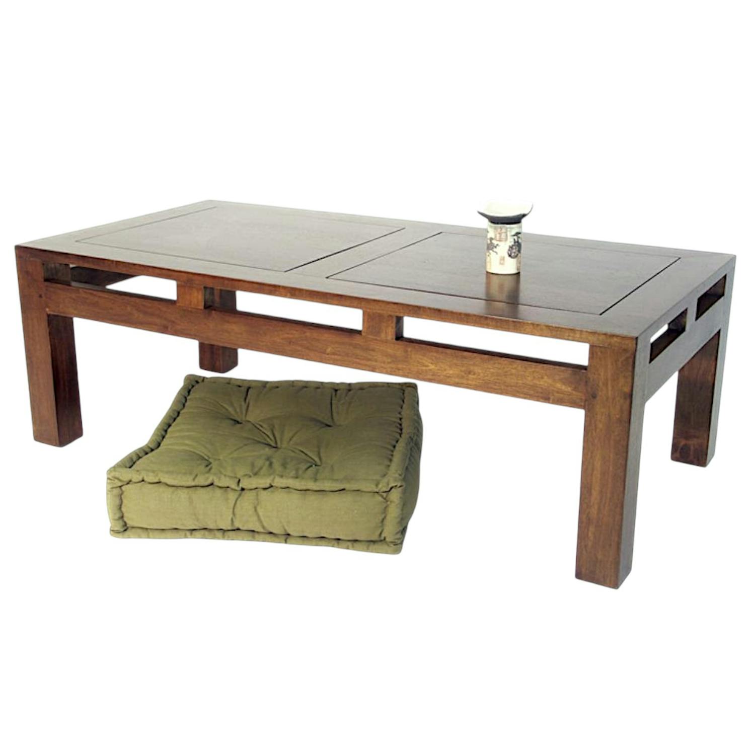 Table basse rectangle hévéa 120x60x40cm HELENA
