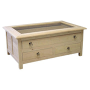 Table basse en bois massif - Style traditionnel