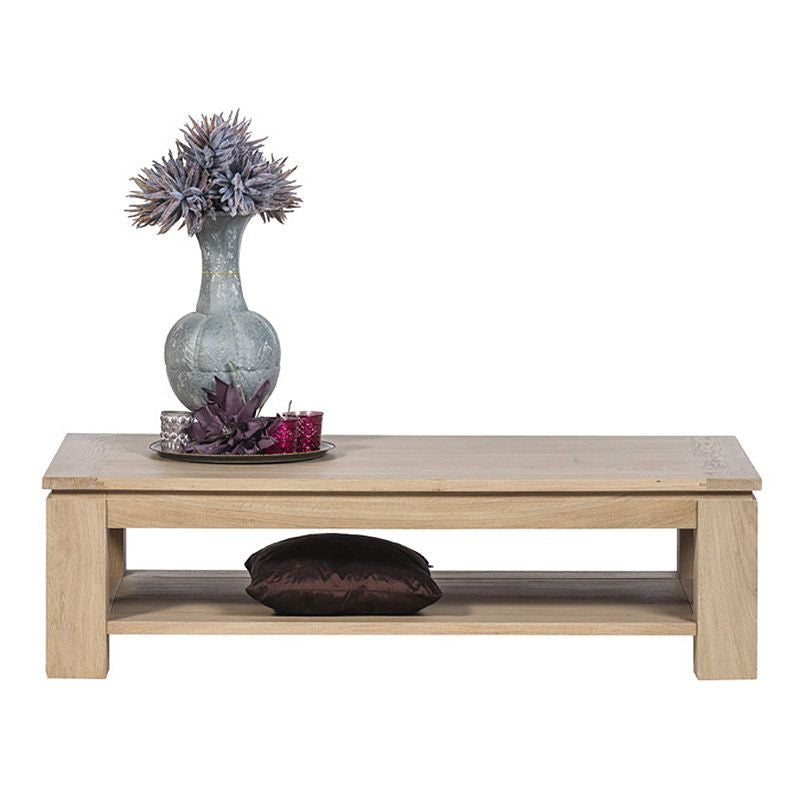Table basse rectangulaire en chêne - Style lignart