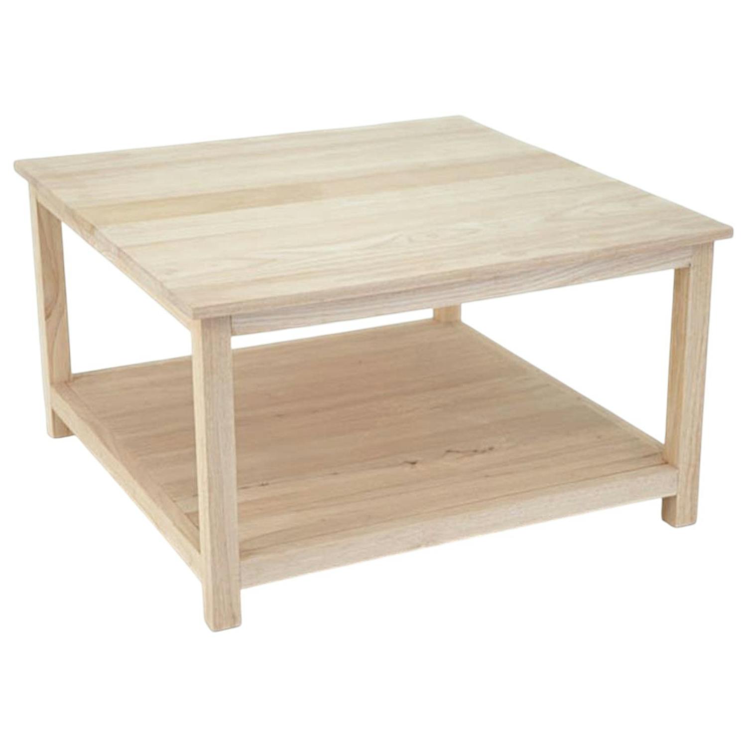 TABLE BASSE TRADITION carrée 70cm 2 niveaux