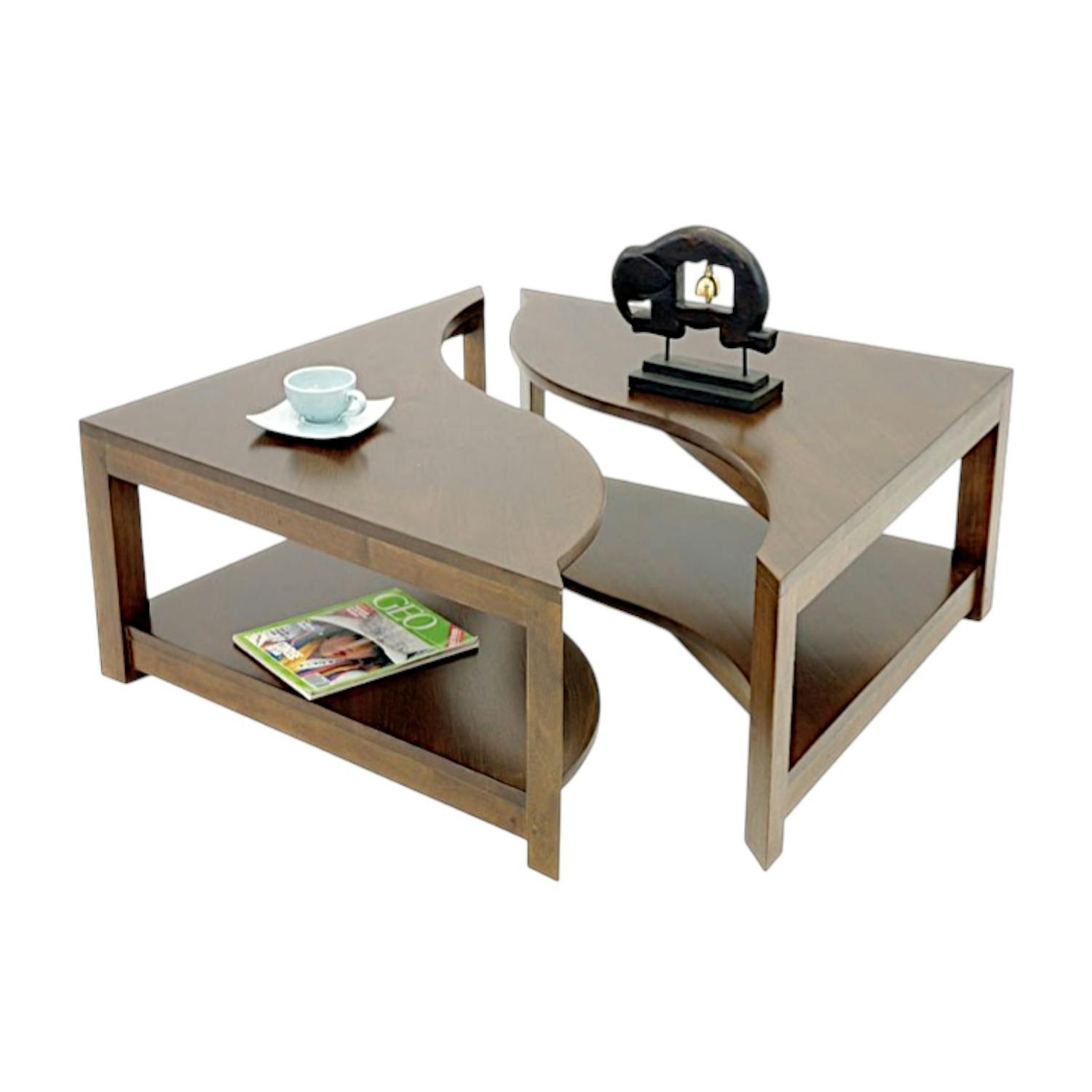 Table basse en bois massif - Style traditionnel