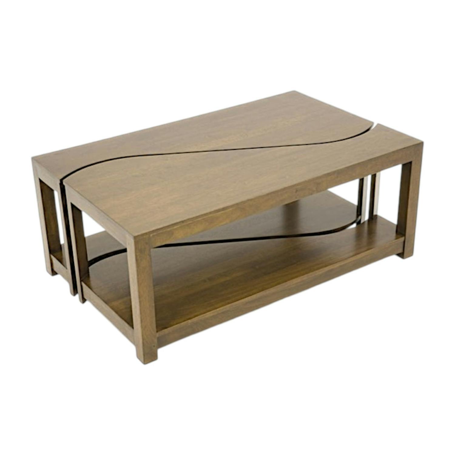 Table basse en bois massif - Style prolongé