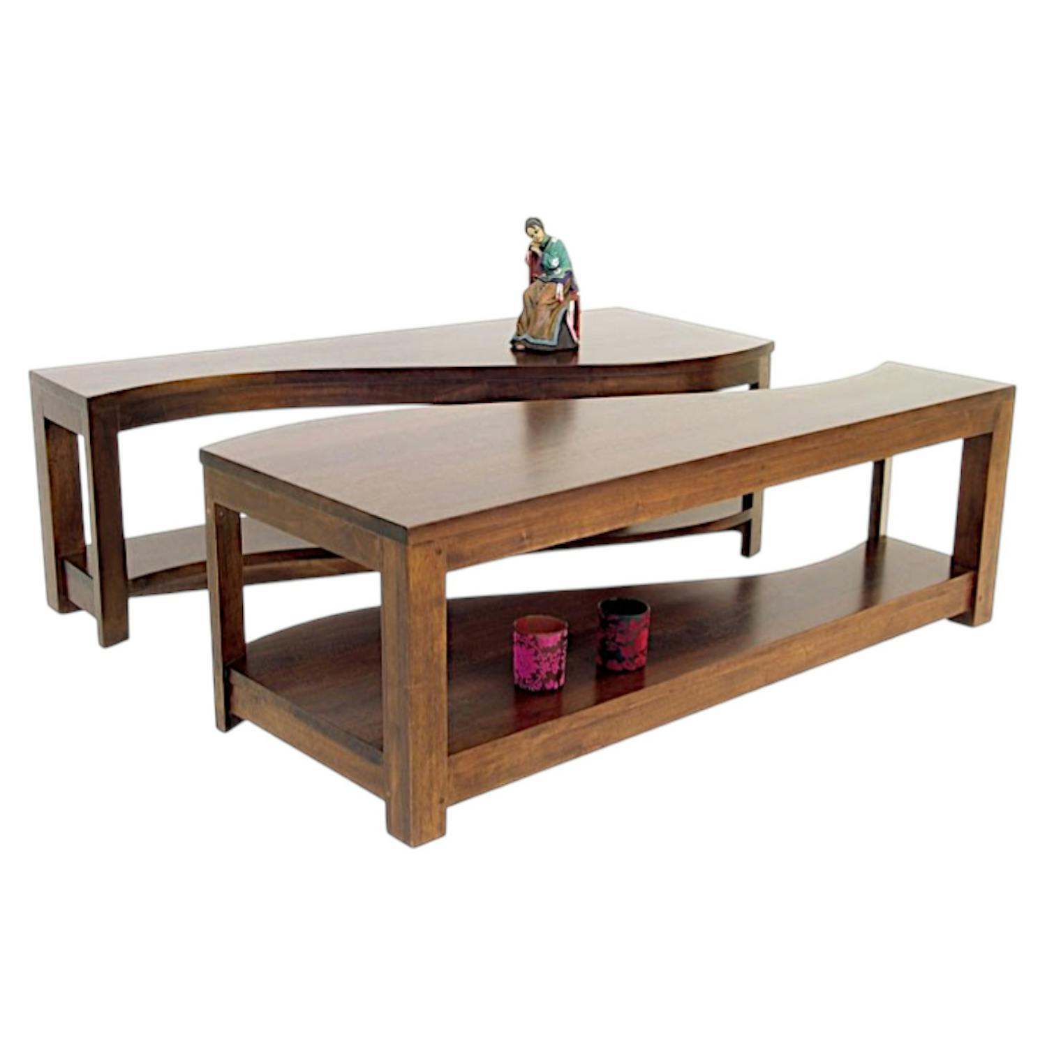 Table basse en bois massif - Style traditionnel
