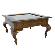 Table basse en bois massif - Style colonial