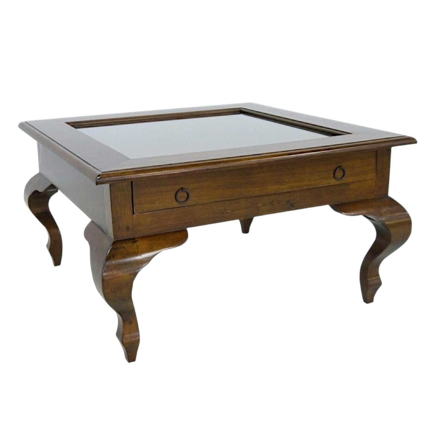Table basse en bois massif - Style colonial