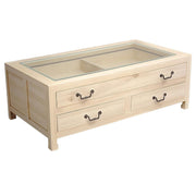 Table basse en bois massif - Style asiatique