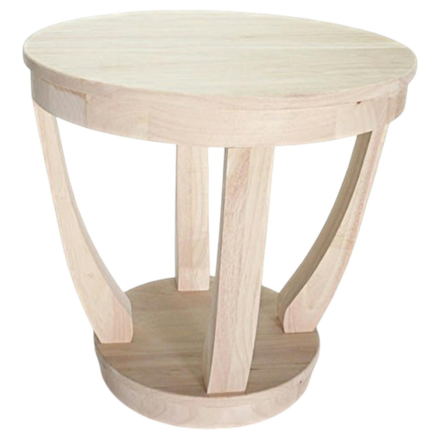 Table d'appoint exotique hévéa 60x60cm TRADITION