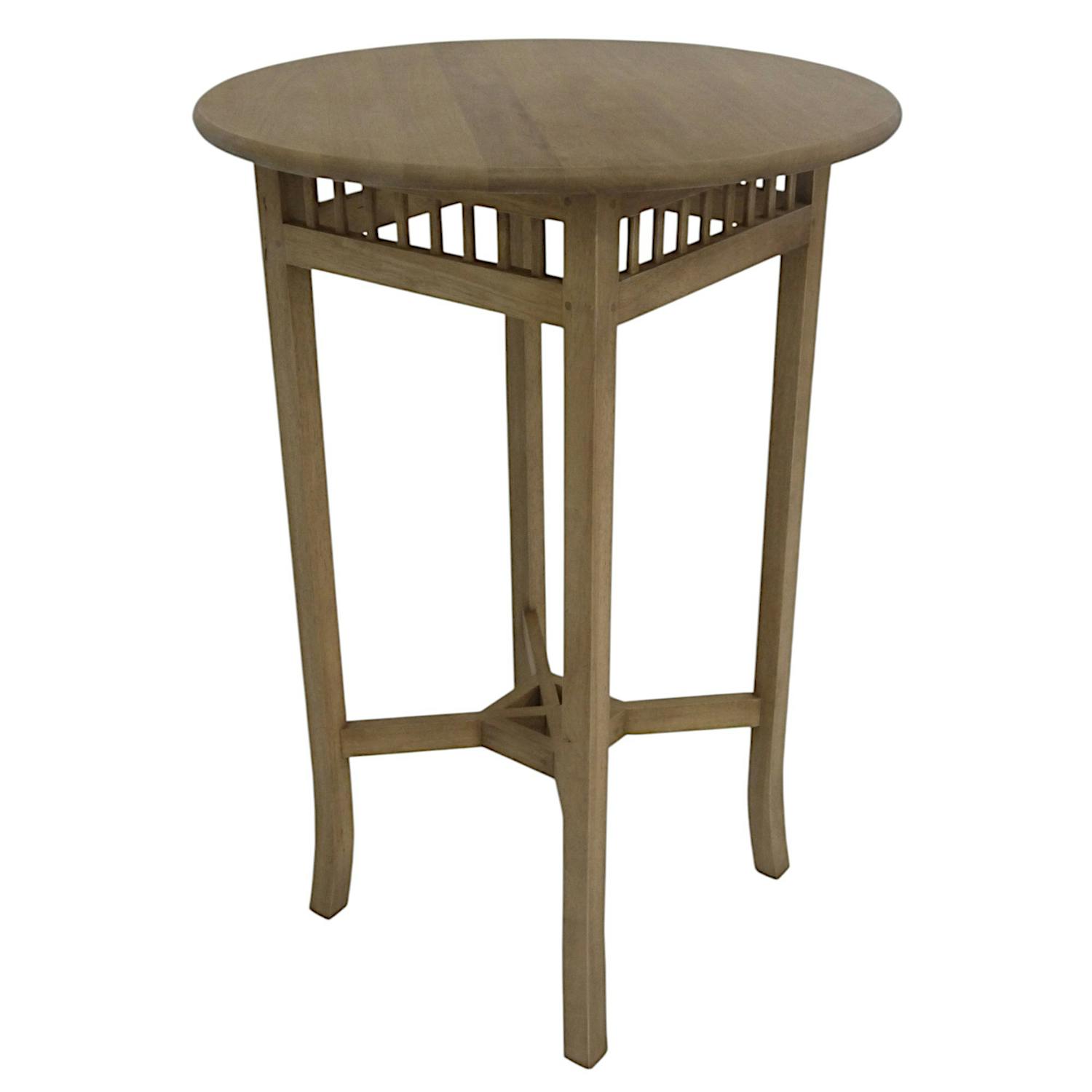 Table de Bar Hévéa pieds croisés D70xH110cm MAORI