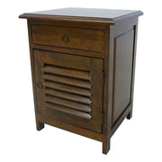 Table de chevet en bois massif - Style traditionnel