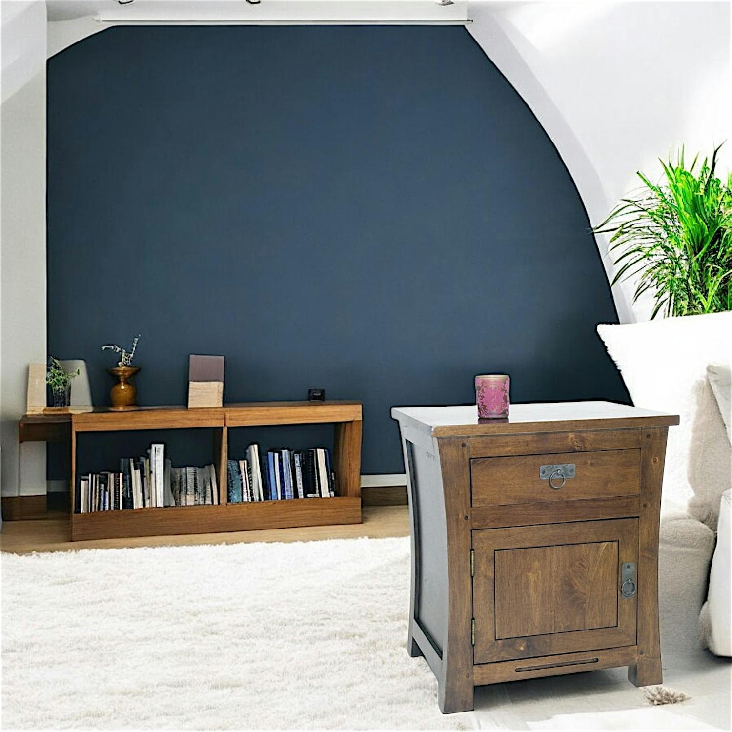 Table de chevet en Bois Massif - Style asiatique
