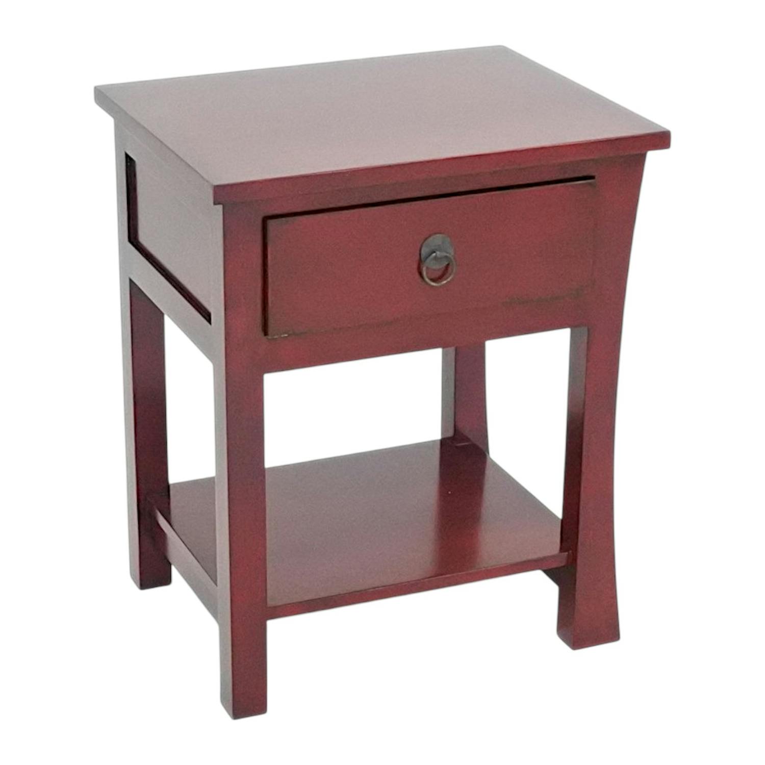 Table de chevet bois massif style colonial modèle 1 MAORI