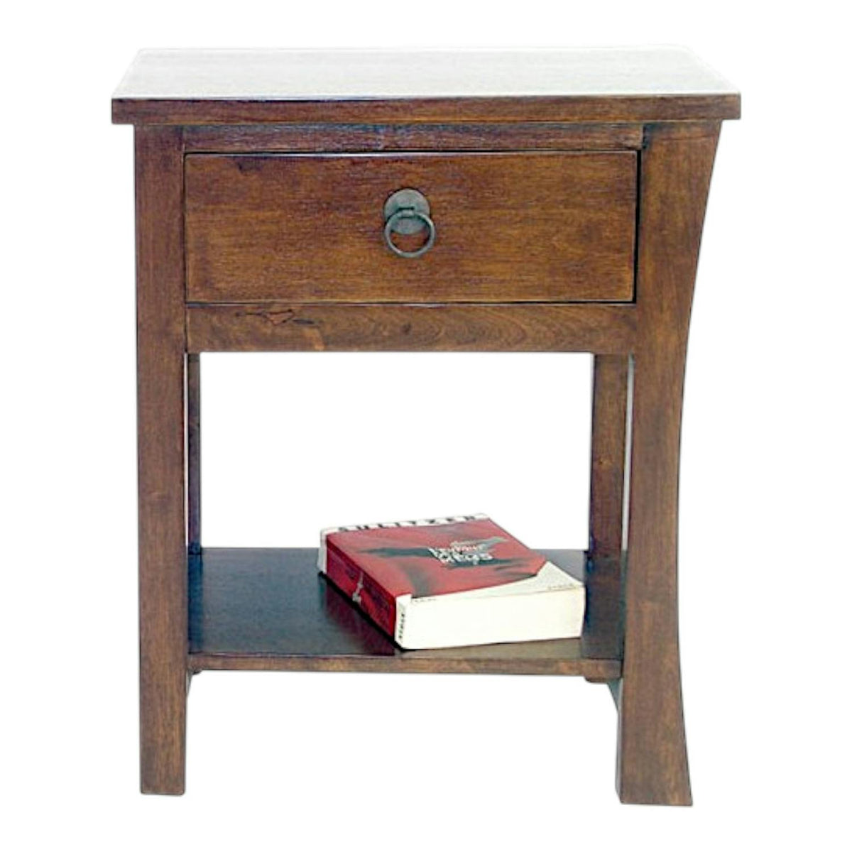 Table de chevet bois massif style colonial modèle 1 MAORI