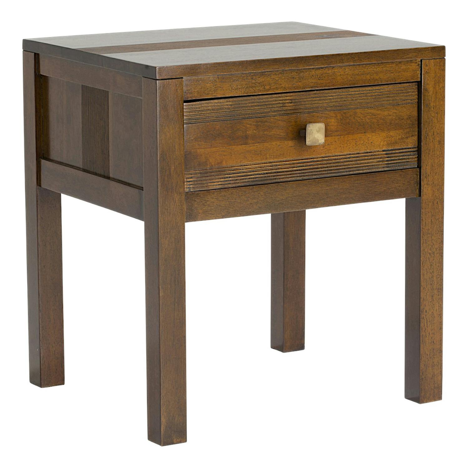 Table de chevet bois style rétro GALA
