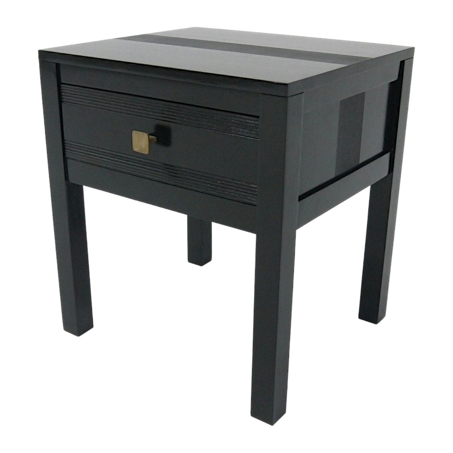Table de chevet bois style rétro GALA