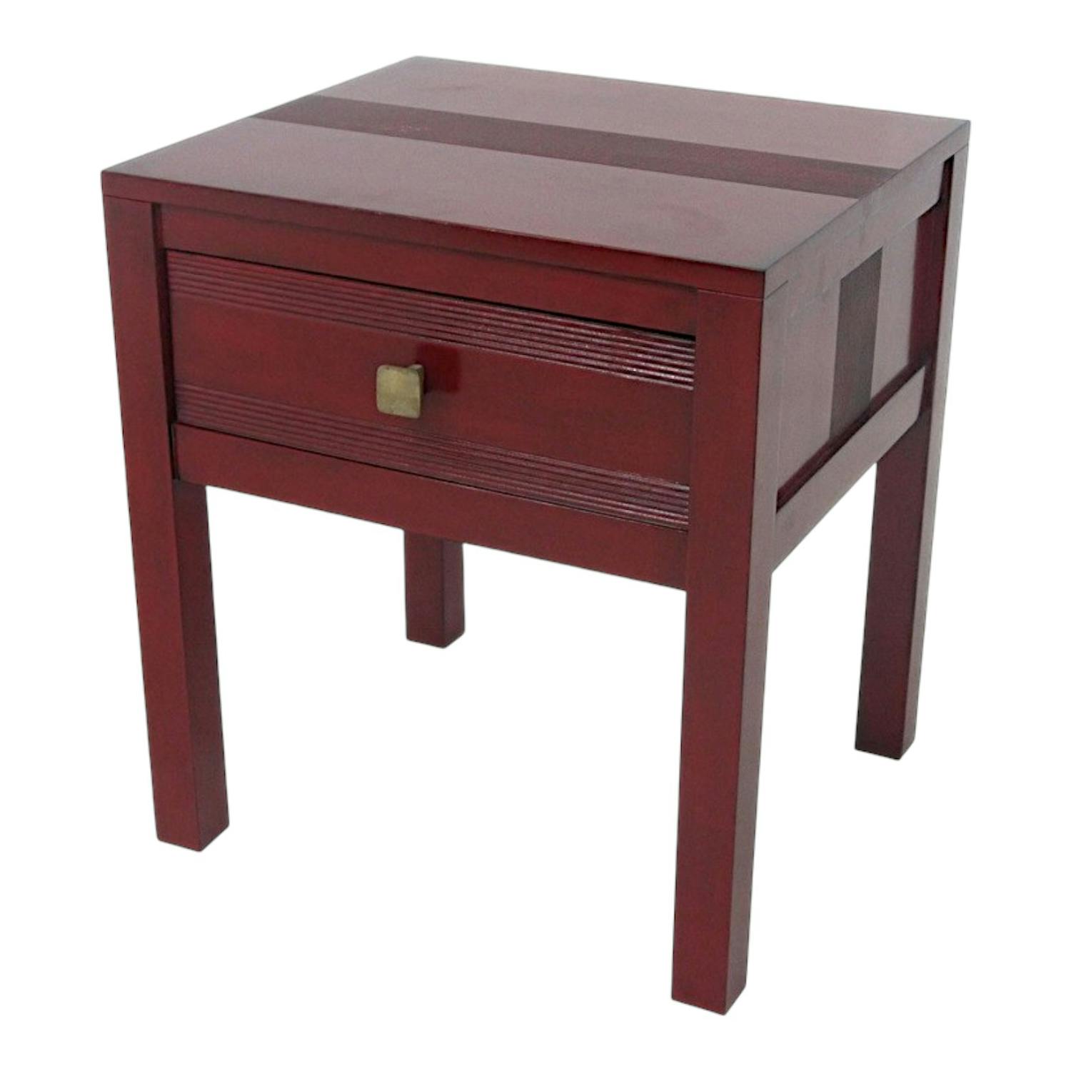 Table de chevet bois style rétro GALA