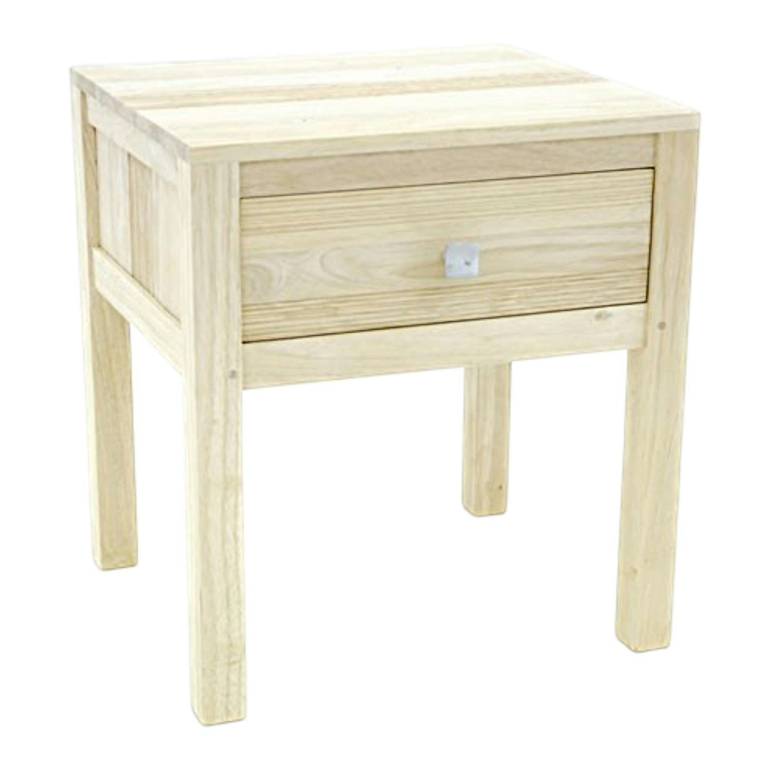 Table de chevet bois style rétro GALA