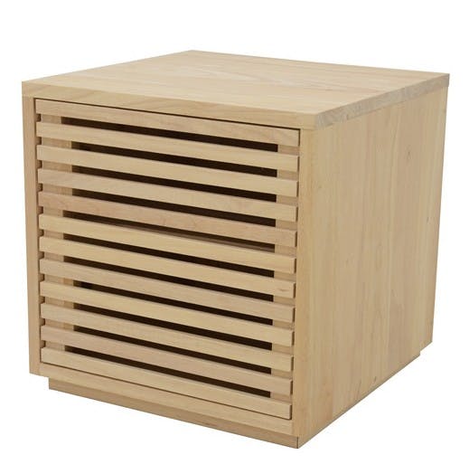 Table de chevet en bois massif - Style moderne