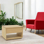 Table de chevet en bois massif - Style contemporain