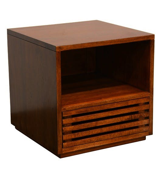 Table de chevet en bois massif - Style moderne