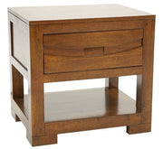 Table de chevet en bois massif - Style exotique