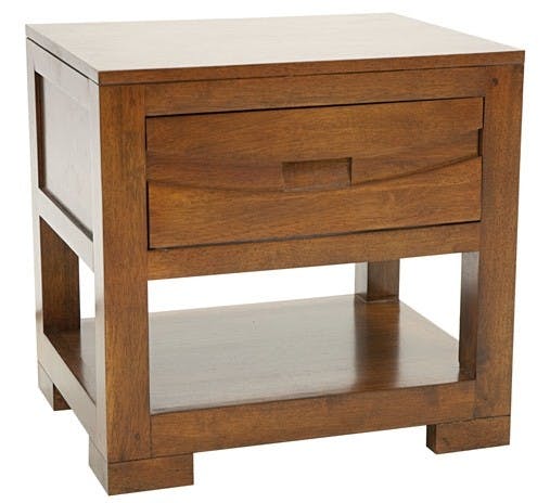 Table de chevet en bois massif - Style exotique