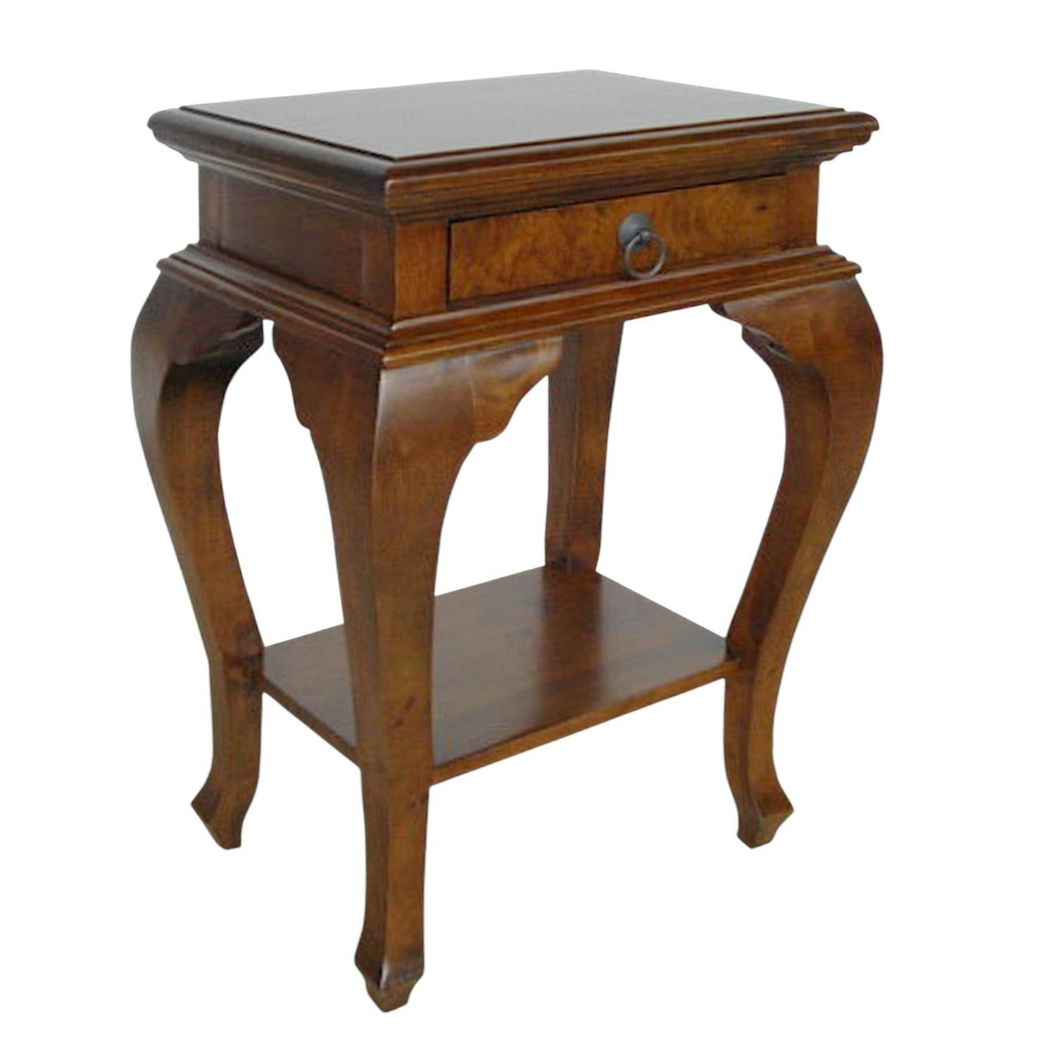 Table de chevet en bois massif - Style traditionnel