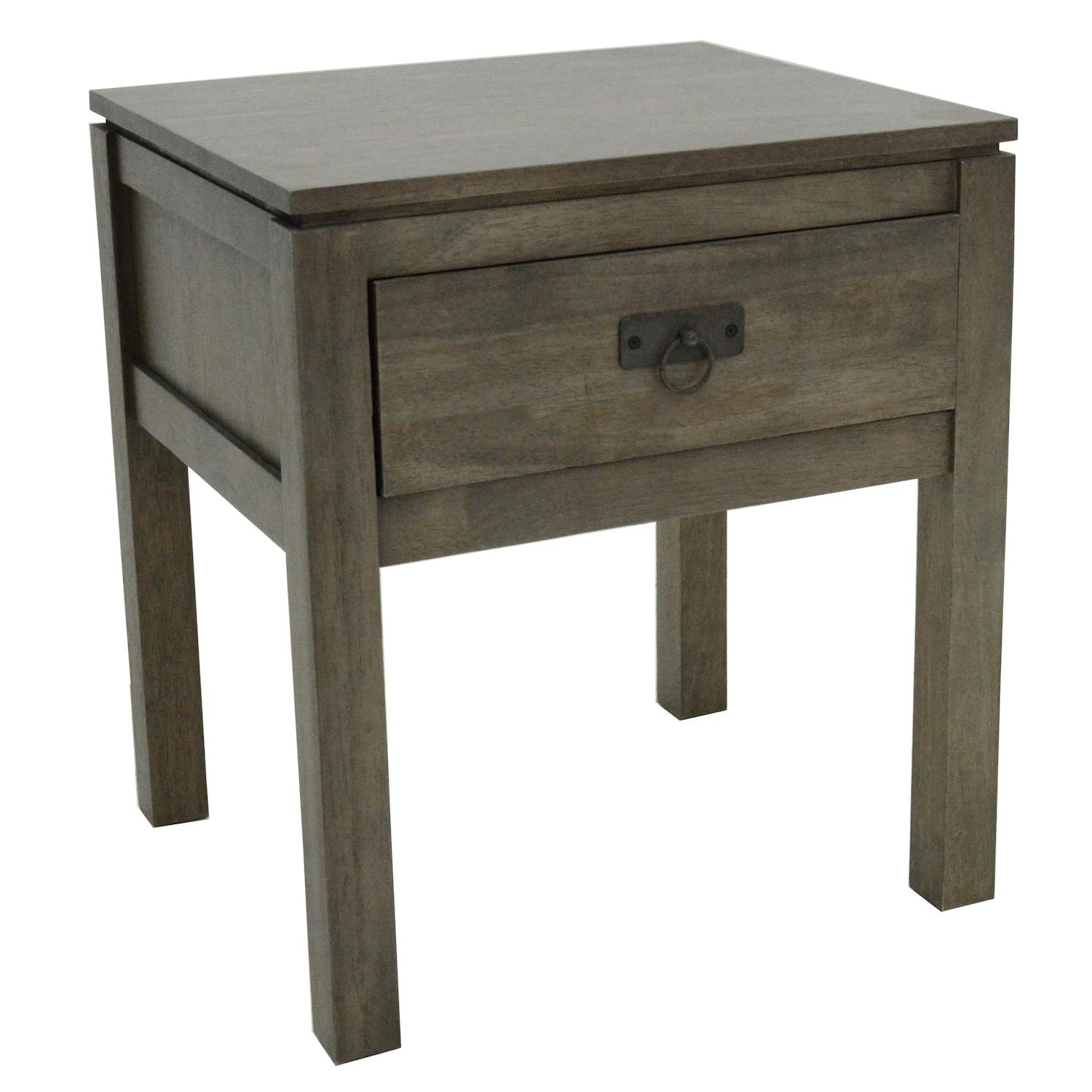 Table de Chevet Hévéa 1 tiroir 45x40x50cm HELENA