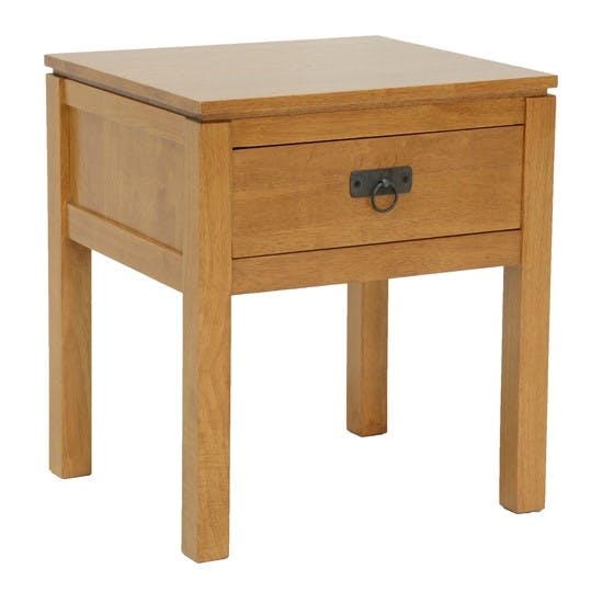 Table de Chevet Hévéa 1 tiroir 45x40x50cm HELENA